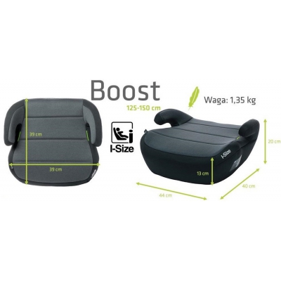 4Baby Fotelik Samochodowy Boost i-Size 15-36kg Graphite