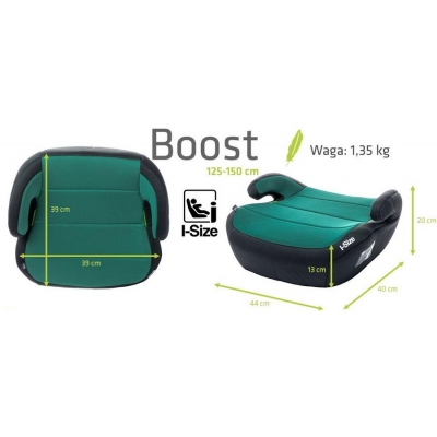 4Baby Fotelik Samochodowy Boost i-Size 15-36kg Turkus