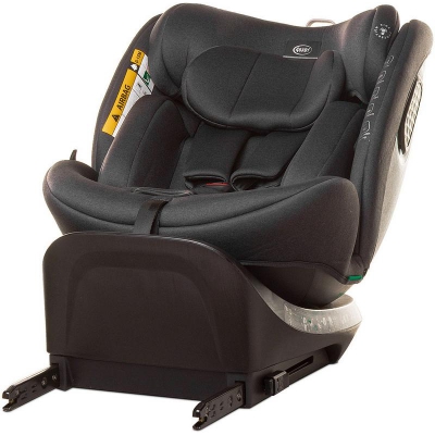 Fotelik Samochodowy Obrotowy Enzo-fix I-Size 40-150 cm 4Baby / Graphite
