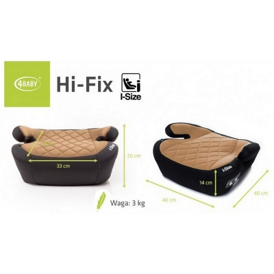 4Baby Hi-Fix I-Size Fotelik Samochodowy 125-150cm Mokka
