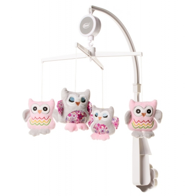 Karuzela Sowa Pink Play & Edu 4Baby