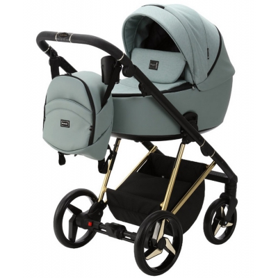 Adamex Blanc Special Edition Wózek + Fotelik Cosmo 3w1 PS-777-SE Zielony