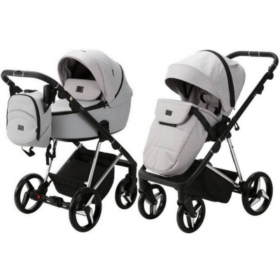Adamex Blanc Special Edition Wózek Głęboko-Spacerowy 2w1 PS-586 Szary