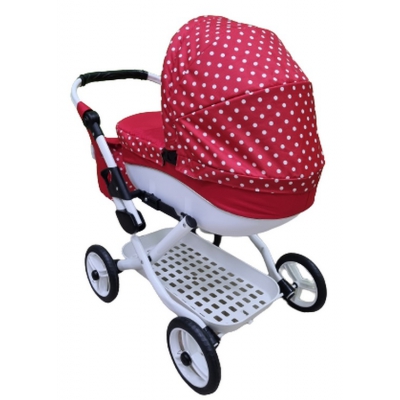 Wózek dla Lalek LILY Classic + Torebka + Koszyk kolor: Lc-12 / Adbor