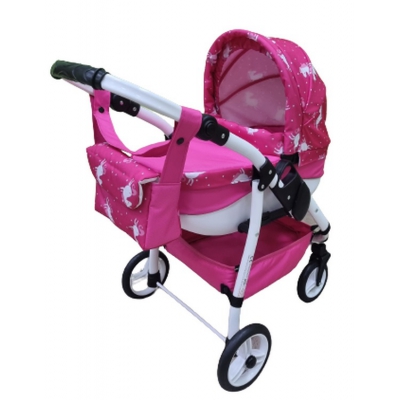 Wózek dla Lalek LILY Sport + Torebka + Koszyk kolor: Ls-23 / Adbor