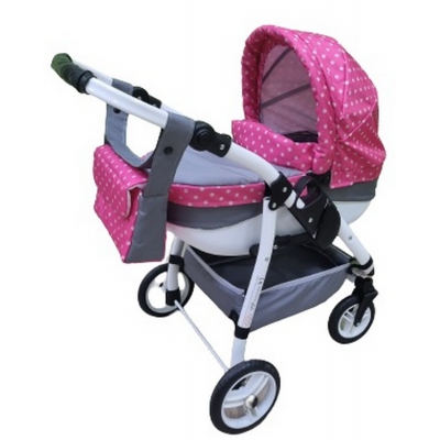 Wózek dla Lalek LILY Sport + Torebka + Koszyk kolor: Ls-08 / Adbor