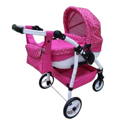 Wózek dla Lalek LILY Sport + Torebka + Koszyk kolor: Ls-09 / Adbor