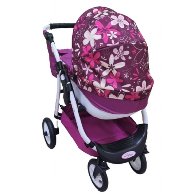 Wózek dla Lalek LILY Sport + Torebka + Koszyk kolor: Ls-16 / Adbor