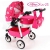 Wózek dla Lalek LILY Sport + Torebka + Koszyk kolor: Ls-23 / Adbor