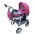 Wózek dla Lalek LILY Sport + Torebka + Koszyk kolor: Ls-08 / Adbor