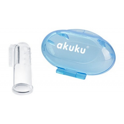 Akuku Silikonowa Szczoteczka na palec A0263