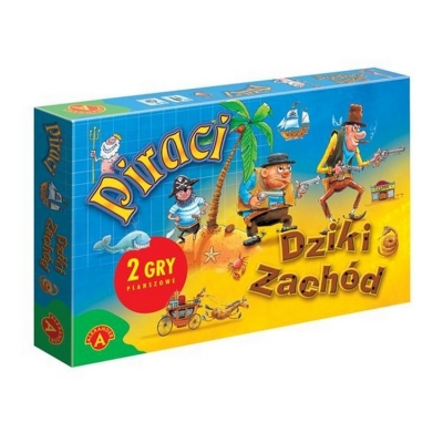 Dwie Gry Planszowe "Piraci / Dziki Zachód" 0235 Alexander