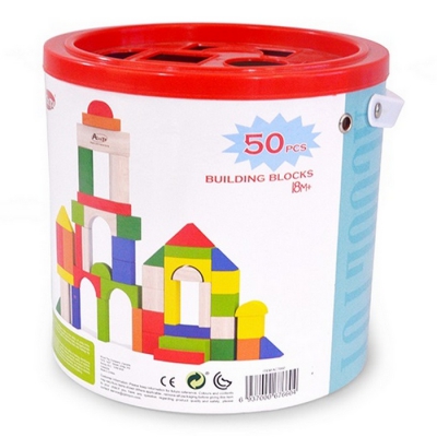Klocki Drewniane 50 elementów 676604 Artyk