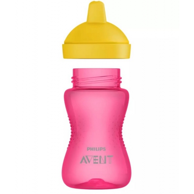 Kubek Niekapek z Twardym Ustnikiem 300 ml. 18m+ AVENT 804/04 Różowy