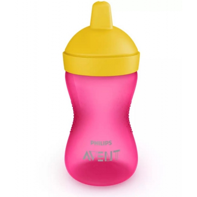 Kubek Niekapek z Twardym Ustnikiem 300 ml. 18m+ AVENT 804/04 Różowy