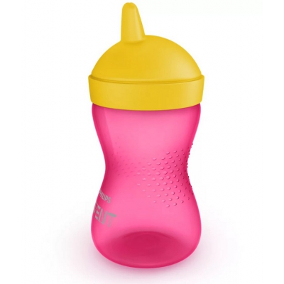 Kubek Niekapek z Twardym Ustnikiem 300 ml. 18m+ AVENT 804/04 Różowy