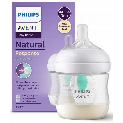 Butelka dla niemowląt z nakładką antykolkową AirFree SCY670/01 Avent Philips