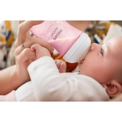 AVENT Responsywna Butelka Natural 260ml Różowa SCY903/11 Philips-Avent