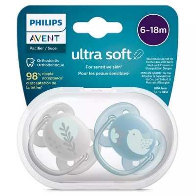 Avent Philips Smoczek Uspokajający Ultra Soft 6-18m SCF091/15