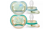 Avent Philips Smoczek Uspokajający Ultra Air Night 0-6m SCF376/18