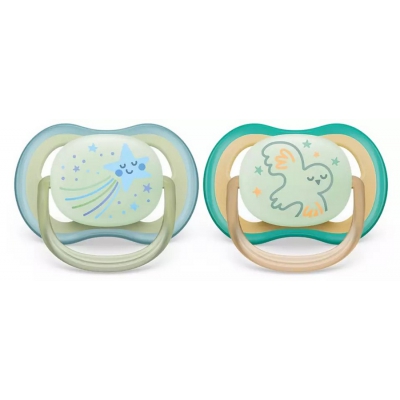 Avent Philips Smoczek Uspokajający Ultra Air Night 0-6m SCF376/18
