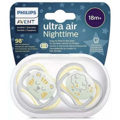 Avent Philips Smoczek Uspokajający Ultra Air Night 18m+ SCF376/01