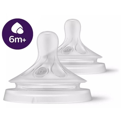 Avent Philips Responsywny Smoczek Natural 6m+ SCY966/02 do gęstych pokarmów