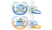 Smoczek Uspokajający Ultra Air 0-6m SCF080/01 Boy Philips Avent 2szt.