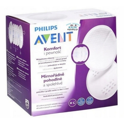 Philips Avent Jednorazowe Wkładki Laktacyjne 60 sztuk SCF254/61