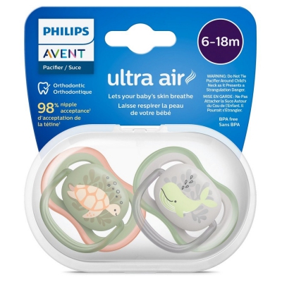 Avent Philips Smoczek Uspokajający Ultra Air 6–18m SCF085/60