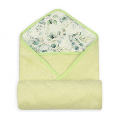 Bambusowe Okrycie Kąpielowe Bamboo Design 100x100cm Zielone / BabyMatex