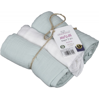 Pielucha Muślinowa 3-pak Miętowa TB0152_33 / BabyMatex