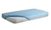 Nieprzemakalne i Oddychające Prześcieradło Frotte z Gumką 60x120 cm.Baby Matex / Niebieskie