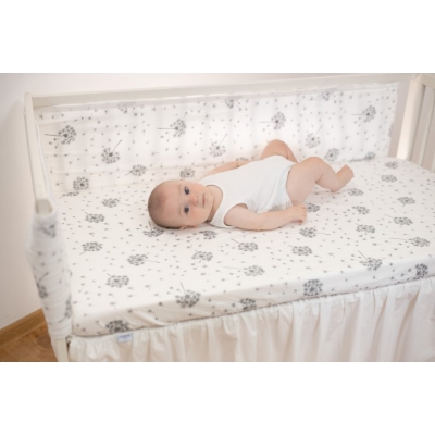 Prześcieradło Bawełniane Druk z gumką rozmiar 60x120cm. / Baby Matex