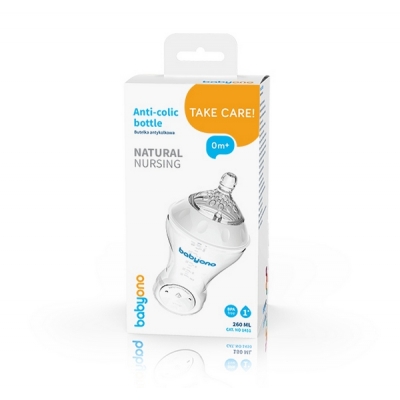 Butelka Antykolkowa 260 ml NATURAL NURSING  (1451) Baby Ono