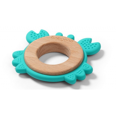 Gryzak drewniany silikonowy Crab 1075/02 BabyOno