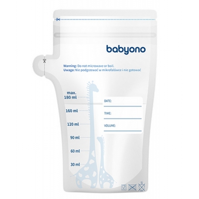 Woreczki do przechowywania pokarmu 180ml 30szt BabyOno 1084
