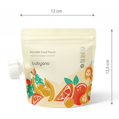 Wielorazowe Saszetki na pokarm 150ml 5-sztuk BabyOno 1467