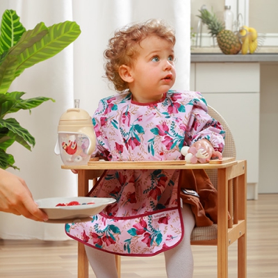 Śliniak z długim rękawem FLORAL 1477/01 Baby Ono