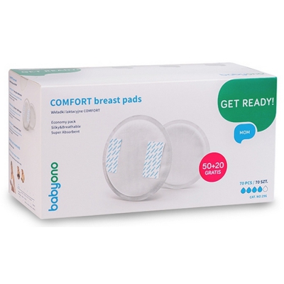 Wkładki laktacyjne Comfort 50+20 szt Gratis /296/ Baby Ono