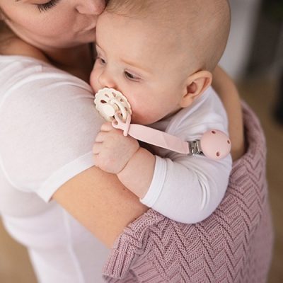 Silikonowa Zawieszka do smoczka Różowa 1469/01 Baby Ono