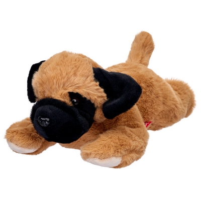 Maskotka Pies Mops Leżący 35 cm Beppe
