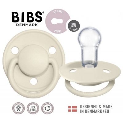 BIBS De Lux Ivory Smoczek uspokajający silikonowy One Size 1010216