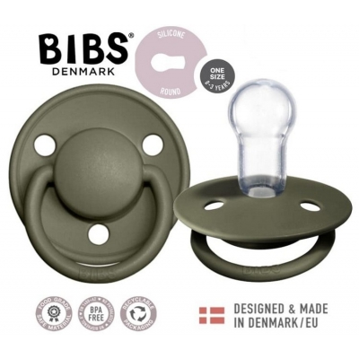 BIBS De Lux Green Hunter Smoczek uspokajający silikonowy One Size 1010218