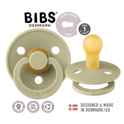 BIBS Colour Khaki S Smoczek Uspokajający kauczuk Hevea 100305 / 0+m
