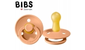 BIBS PEACH M Smoczek Uspokajający z Kauczuku Naturalnego Hevea 200246 od 6m+