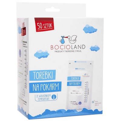 Woreczki do przechowywania pokarmu 50 sztuk BOC0158 Bocioland