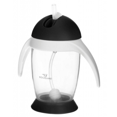 Kubek z Odważnikiem Pingwin 300 ml Czarny 0542 Bocioland