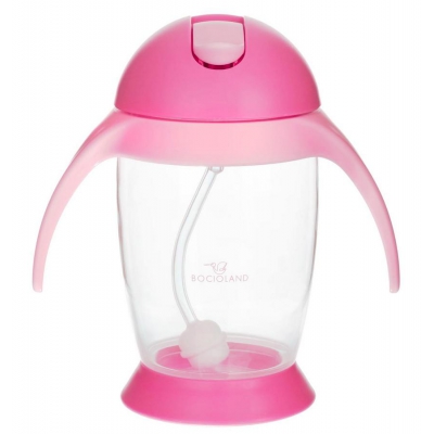 Kubek z Odważnikiem Pingwin 300 ml Różowy 0544 Bocioland