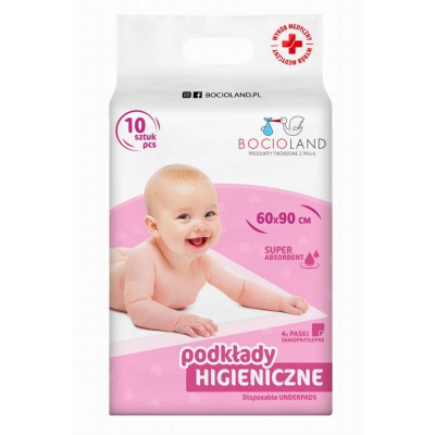 Podkłady Jednorazowe 90x60 op.10 sztuk BL151 Bocioland